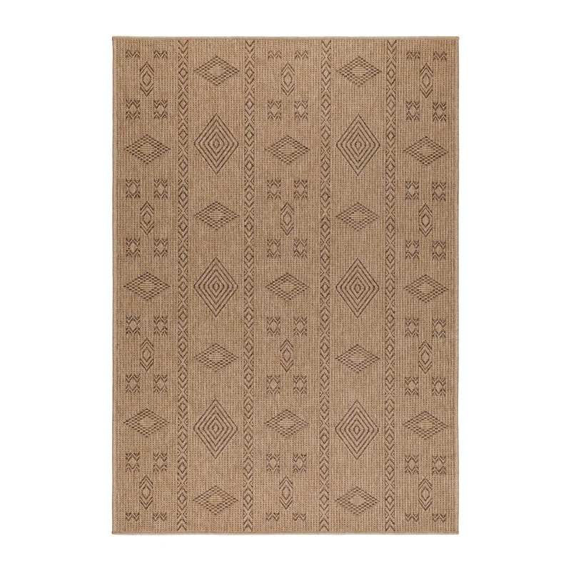 Carpettex Outdoor Teppich Wetterfest Flachgewebe Jute-Optik