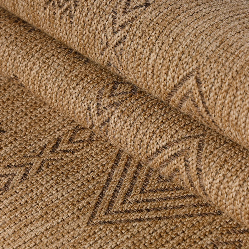 Carpettex Outdoor Teppich Wetterfest Flachgewebe Jute-Optik