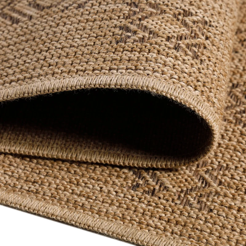Carpettex Outdoor Teppich Wetterfest Flachgewebe Jute-Optik