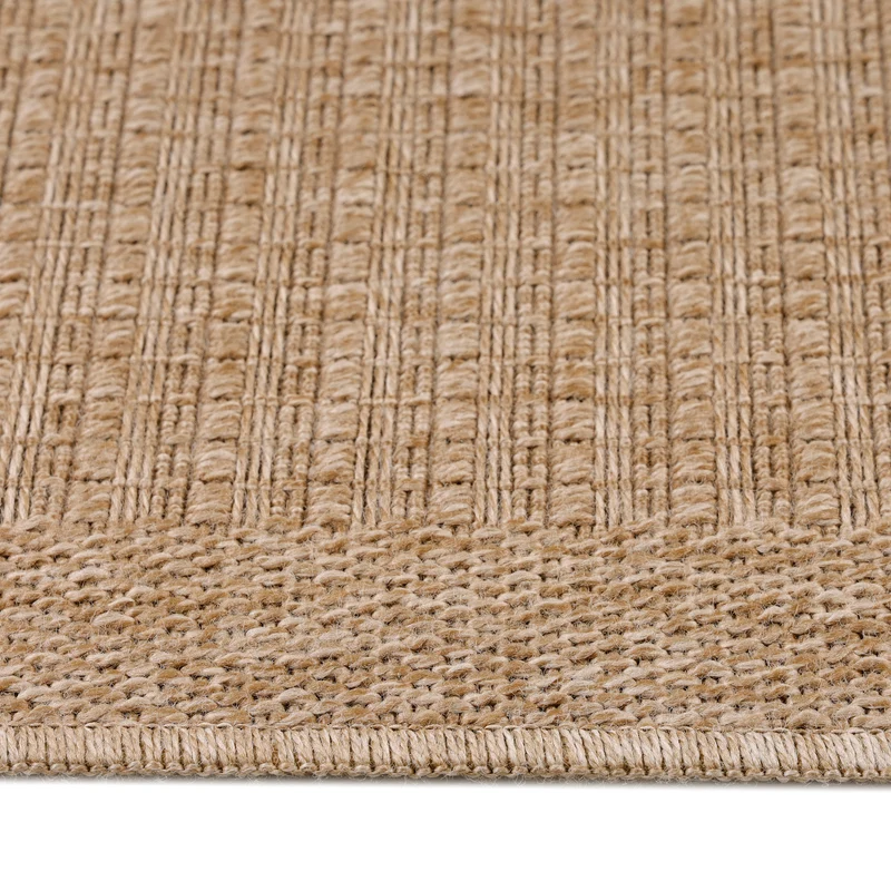 Carpettex Outdoor Teppich Wetterfest Flachgewebe Jute-Optik