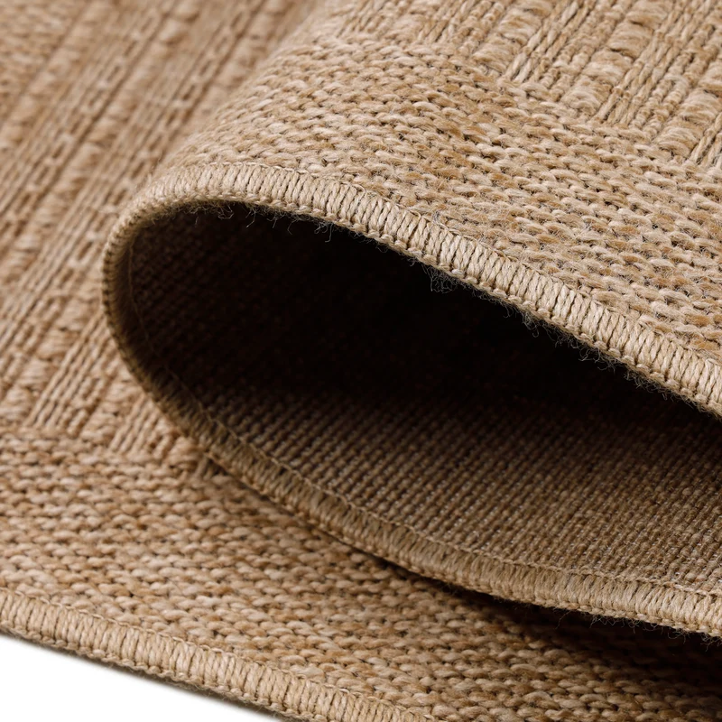 Carpettex Outdoor Teppich Wetterfest Flachgewebe Jute-Optik