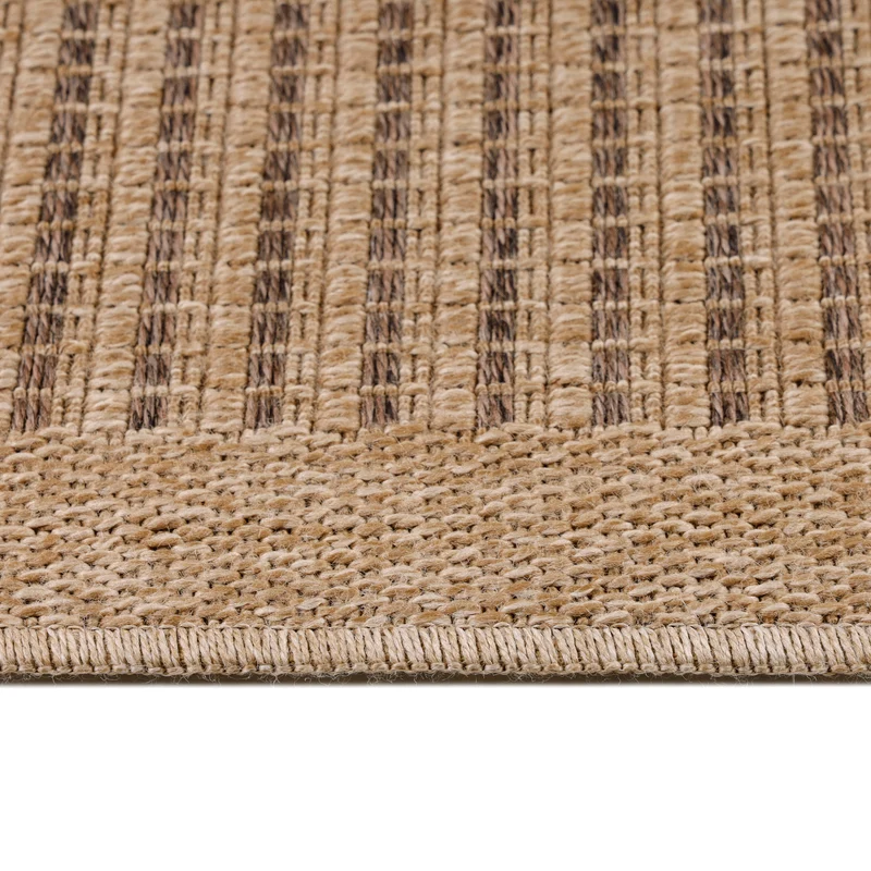 Carpettex Outdoor Teppich Wetterfest Flachgewebe Jute-Optik