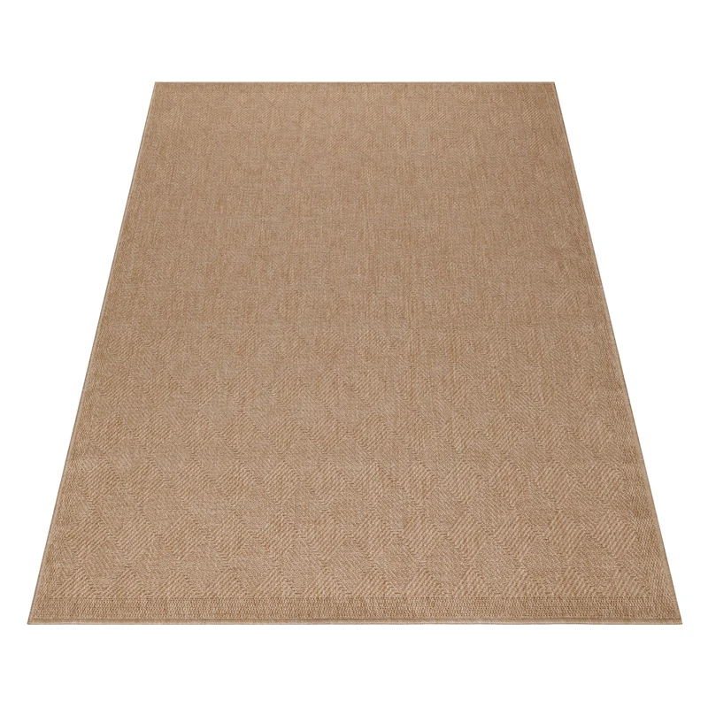 Carpettex Outdoor Teppich Wetterfest Flachgewebe Jute-Optik