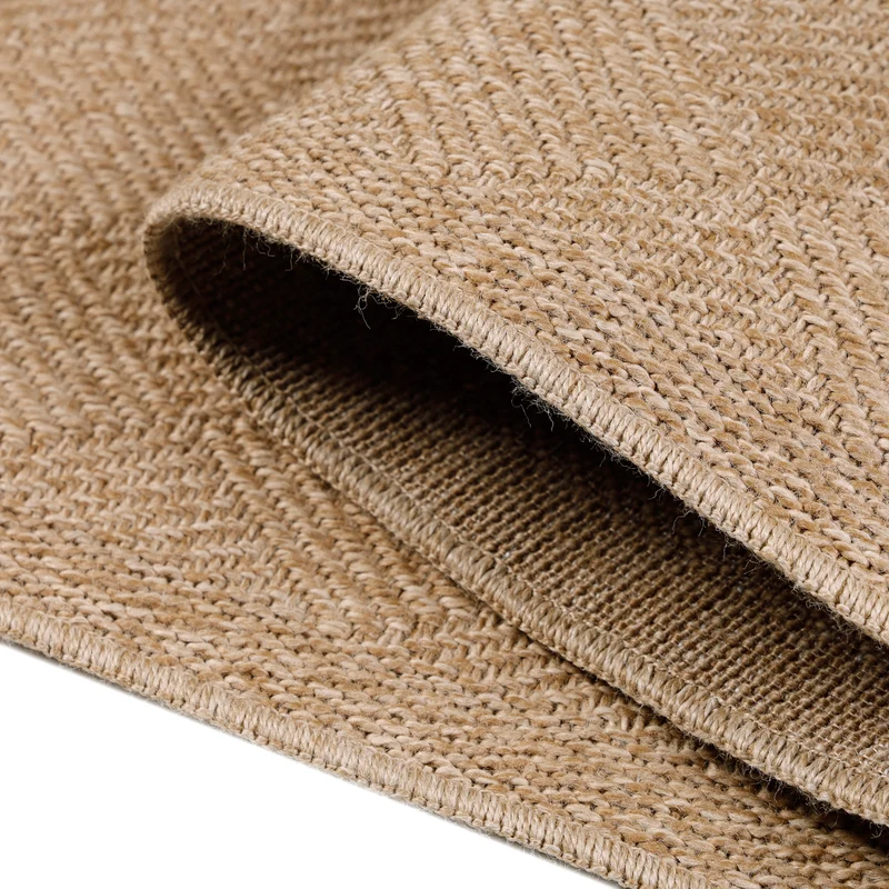 Carpettex Outdoor Teppich Wetterfest Flachgewebe Jute-Optik