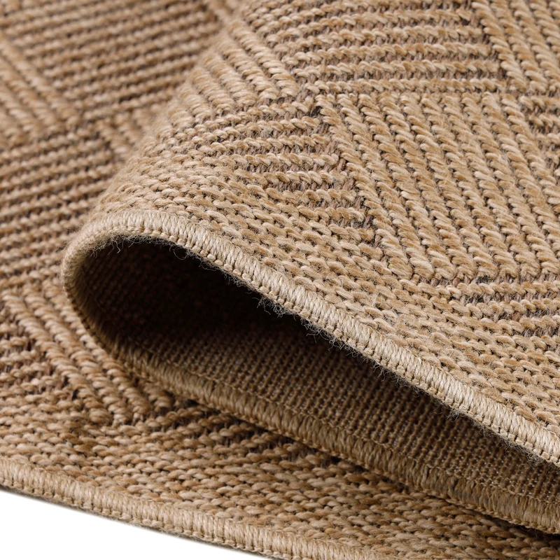 Carpettex Outdoor Teppich Wetterfest Flachgewebe Jute-Optik