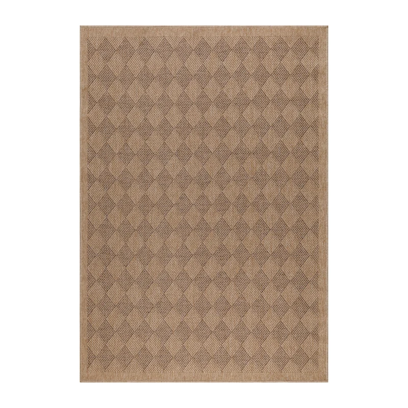 Carpettex Outdoor Teppich Wetterfest Flachgewebe Jute-Optik