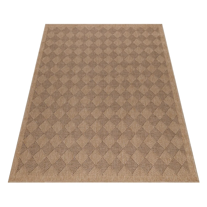 Carpettex Outdoor Teppich Wetterfest Flachgewebe Jute-Optik