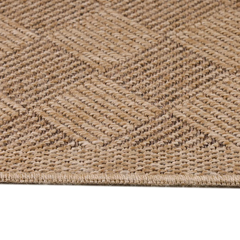 Carpettex Outdoor Teppich Wetterfest Flachgewebe Jute-Optik