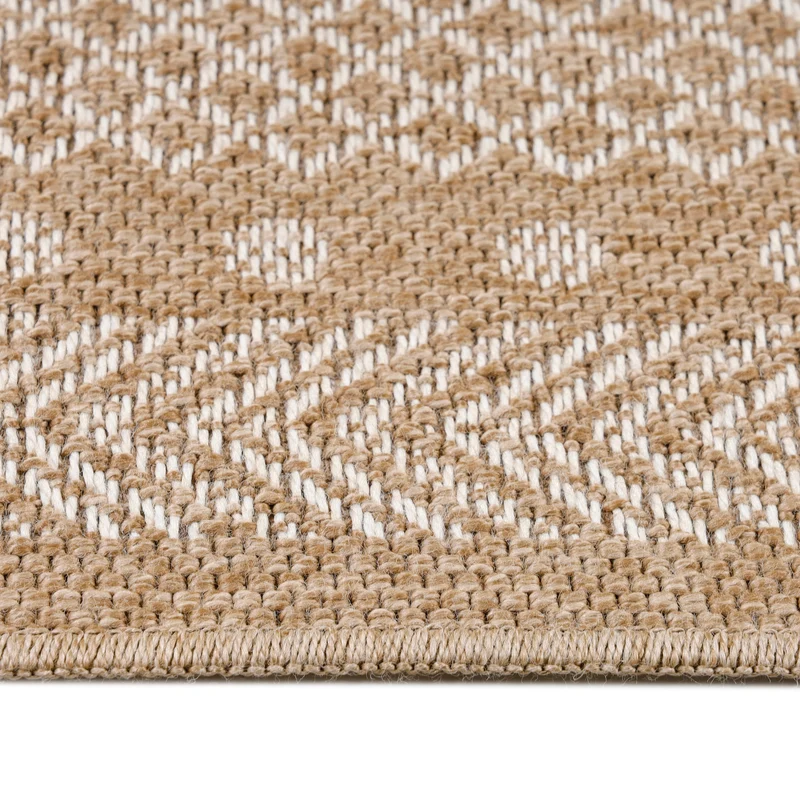 Carpettex Outdoor Teppich Wetterfest Flachgewebe Jute-Optik