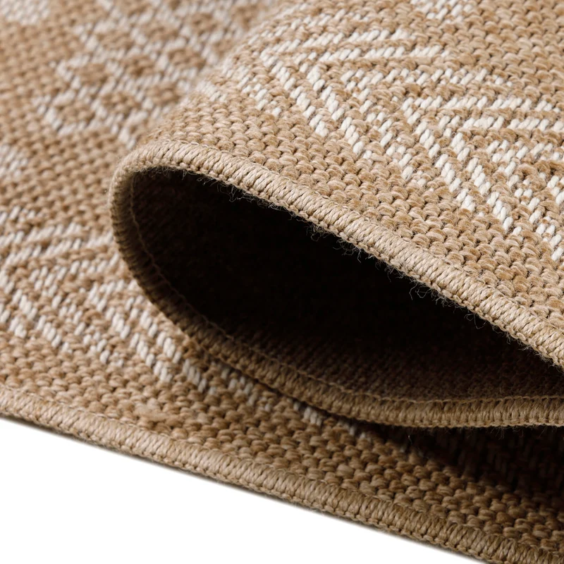 Carpettex Outdoor Teppich Wetterfest Flachgewebe Jute-Optik