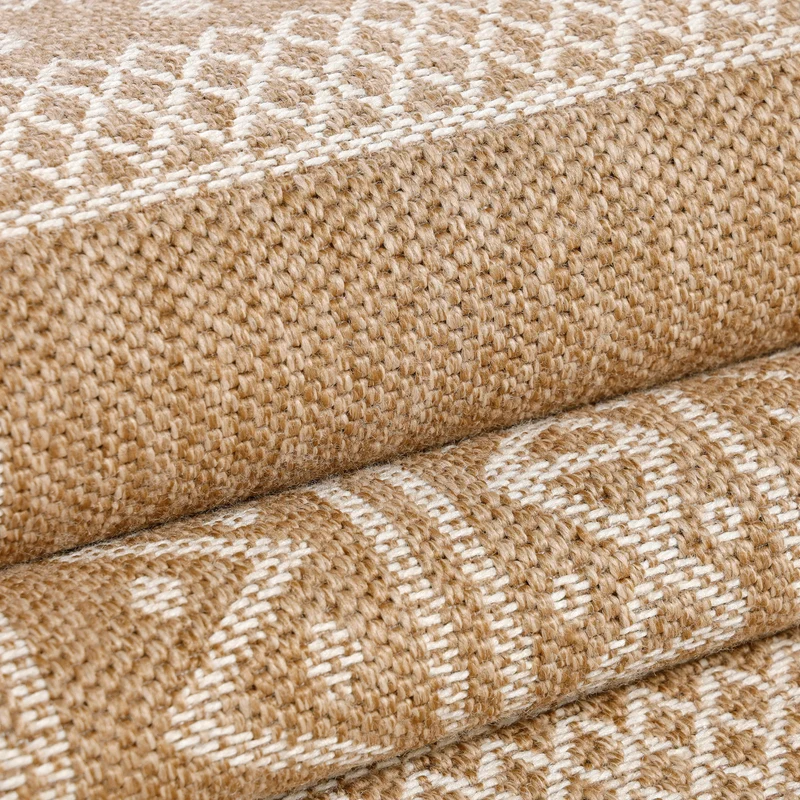 Carpettex Outdoor Teppich Wetterfest Flachgewebe Jute-Optik