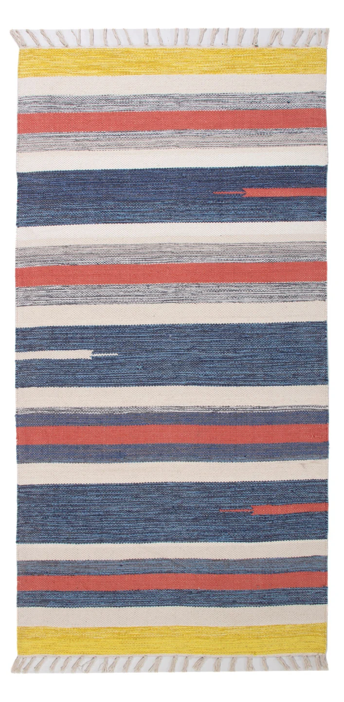 Kelim Modern Teppich 70x150cm - mehrfarbig