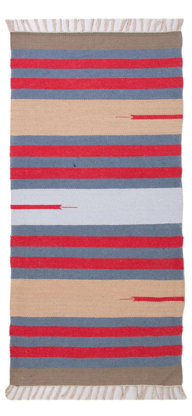 Kelim Modern Teppich 70x150cm - mehrfarbig