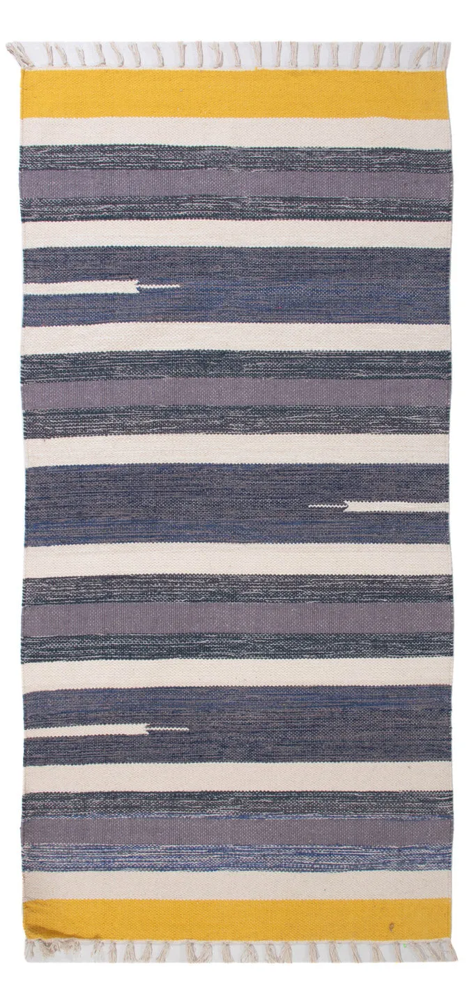 Kelim Modern Teppich 70x150cm - mehrfarbig