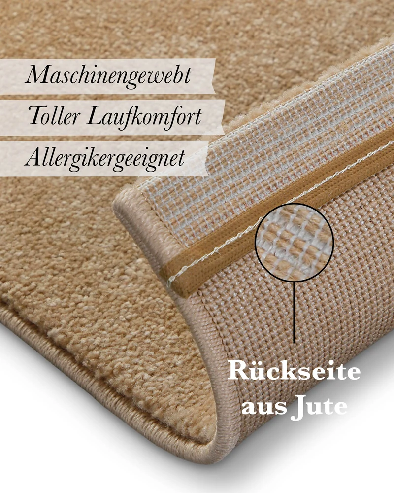 Kurzflorteppich Sand Beige "Freja" WECONhome Basics