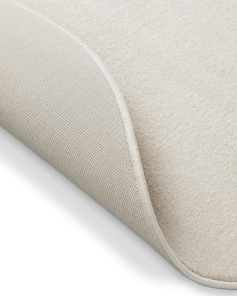Kurzflorteppich Rund Creme Weiß "Freja" WECONhome Basics