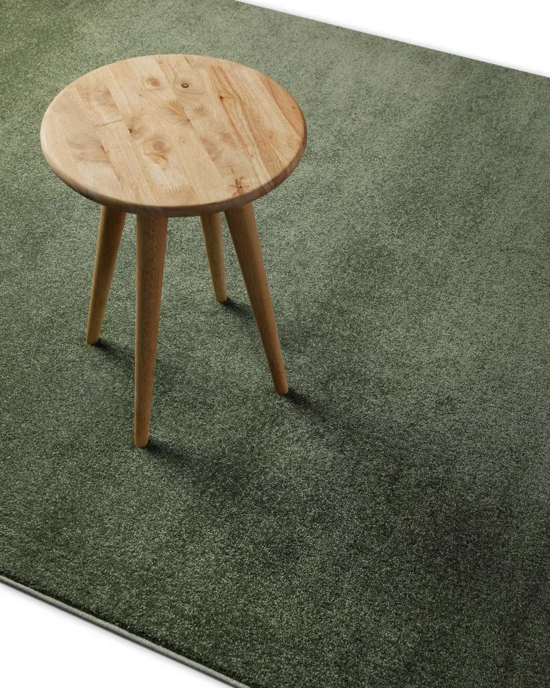 Kurzflorteppich Laub Grün "Freja" WECONhome Basics