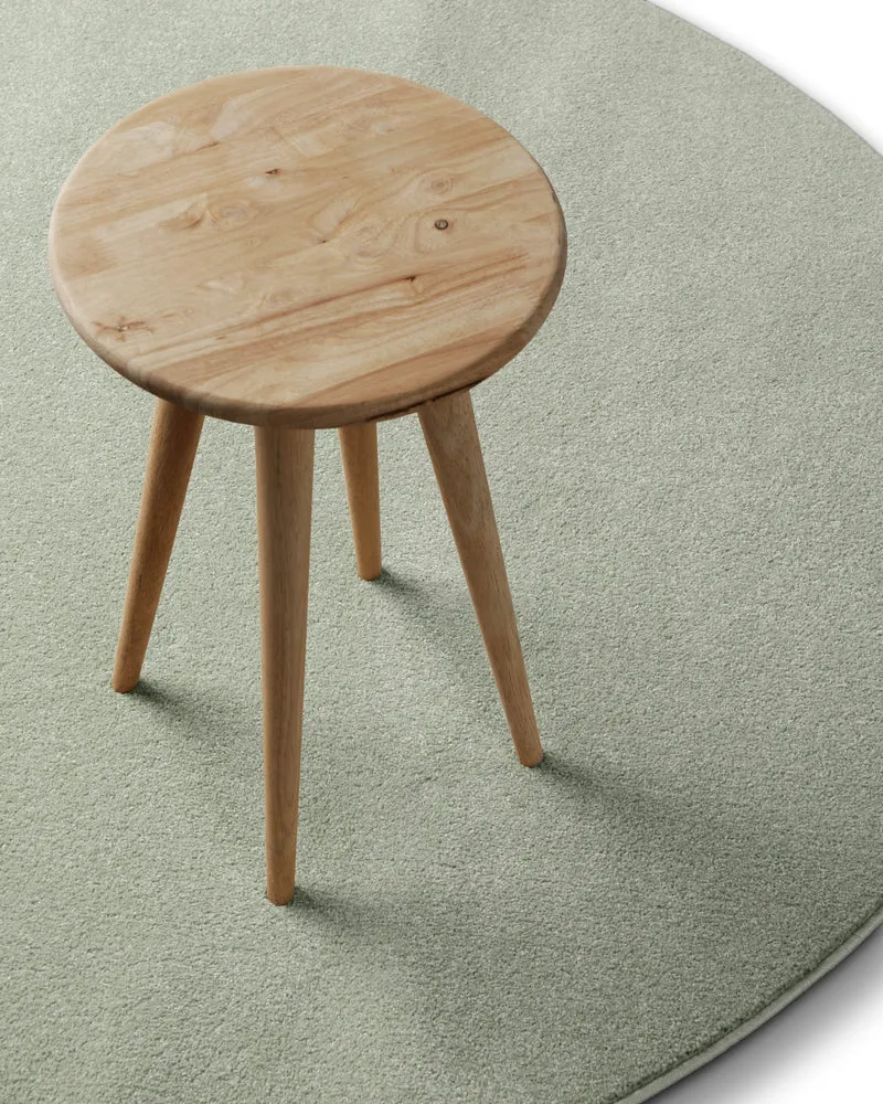 Kurzflorteppich Rund Licht Grün "Freja" WECONhome Basics