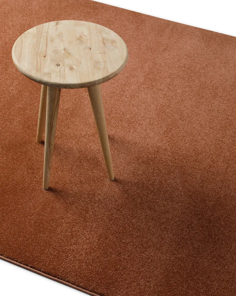 Kurzflorteppich Ziegel Rot "Freja" WECONhome Basics