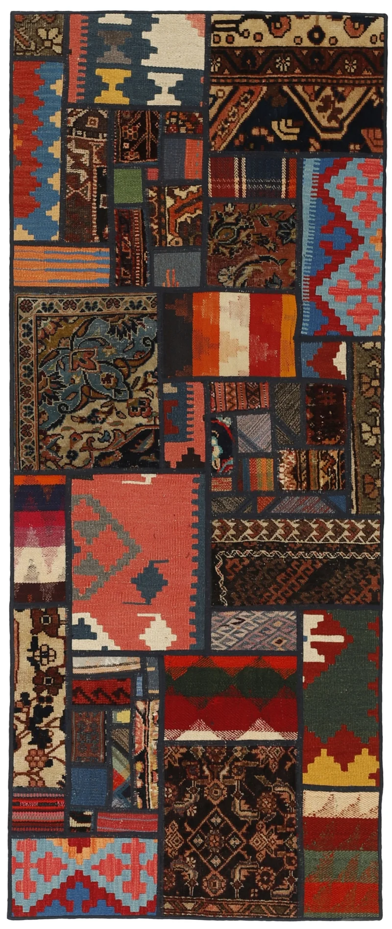 MY-RUG Teppich "Modern Patchwork " Geometrische Muster, Handgeknüpft