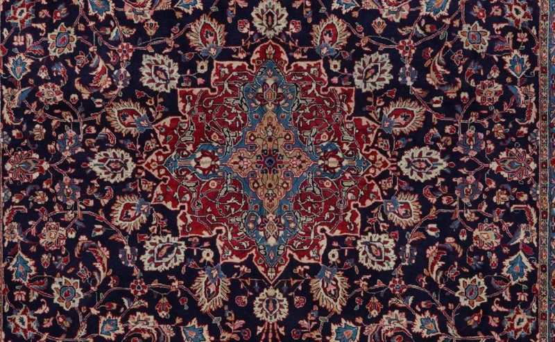 Sarough · Handgeknüpft – Blau, 385x272 cm