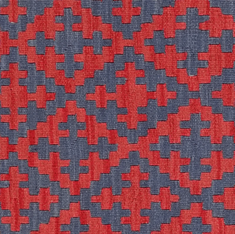Kelim Gashgai · Handgewebt – Blau, 90x65 cm