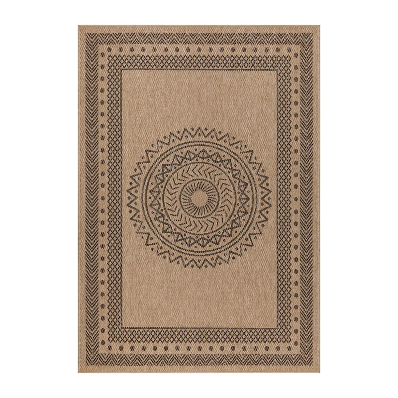 Carpettex Outdoor Teppich Wetterfest Flachgewebe Jute-Optik