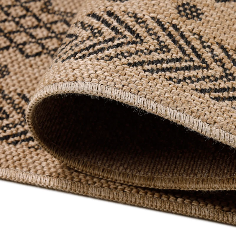 Carpettex Outdoor Teppich Wetterfest Flachgewebe Jute-Optik