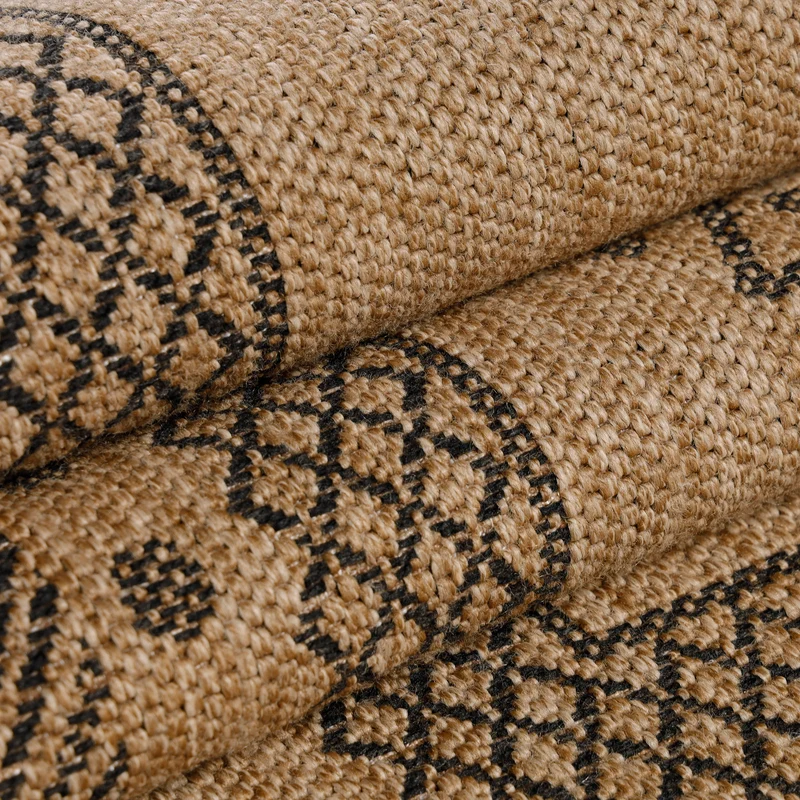 Carpettex Outdoor Teppich Wetterfest Flachgewebe Jute-Optik