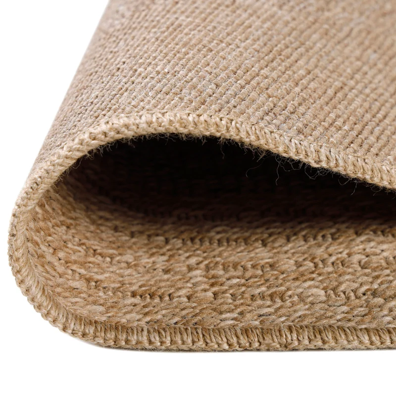 Carpettex Runder Outdoor Teppich Sisal Optik Jute Natur