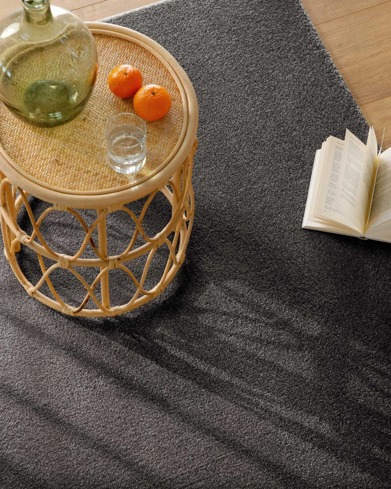 Esprit Kurzflorteppich Anthrazit Grau "Vegas"