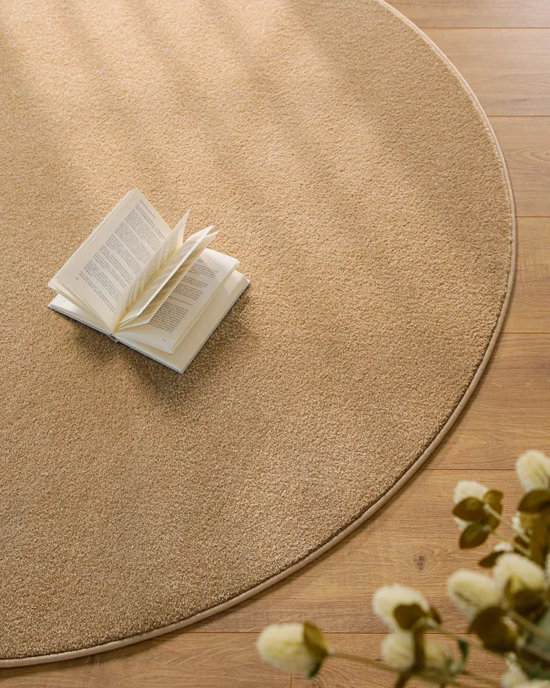 Esprit Kurzflorteppich Rund Sand Beige "Vegas"