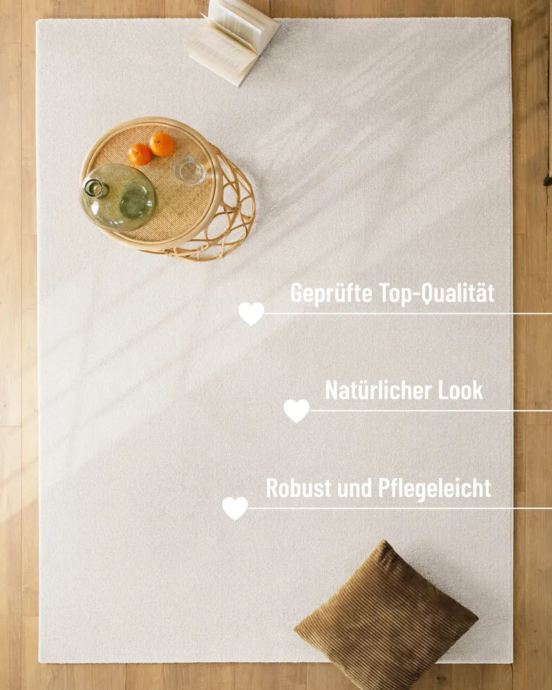 Esprit Kurzflorteppich Creme Weiß "Vegas"