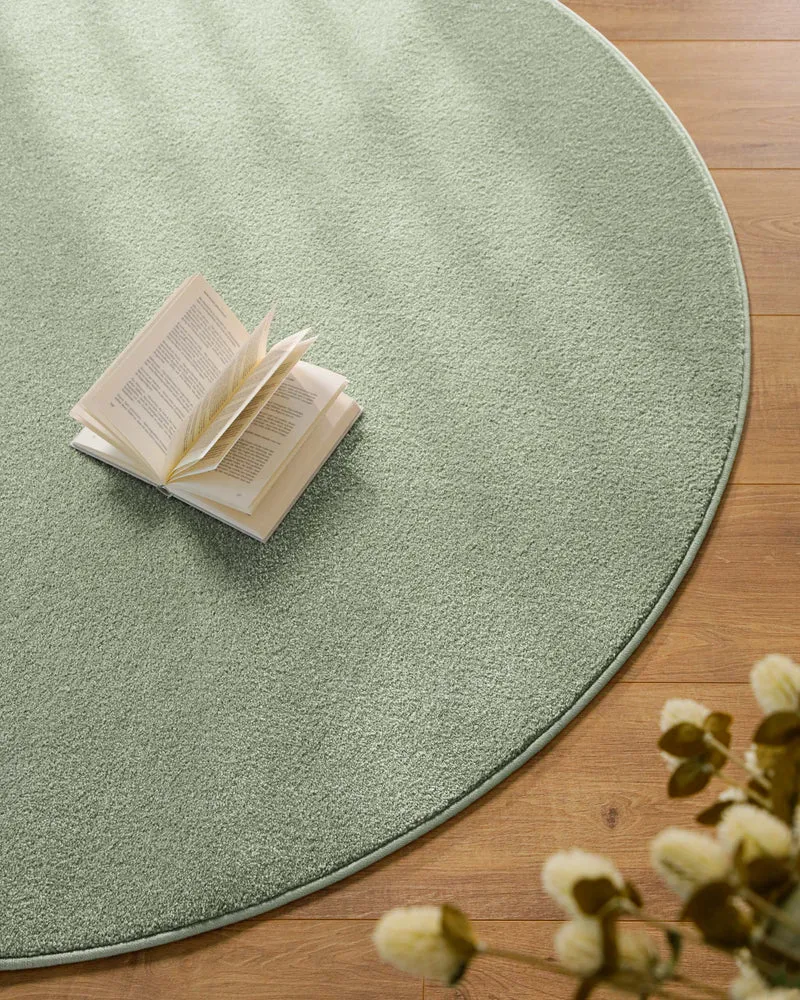 Esprit Kurzflorteppich Rund Licht Grün "Vegas"
