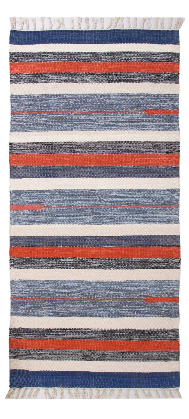 Kelim Modern Teppich 70x150cm - mehrfarbig