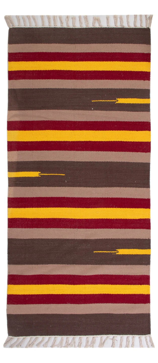 Kelim Modern Teppich 70x150cm - mehrfarbig