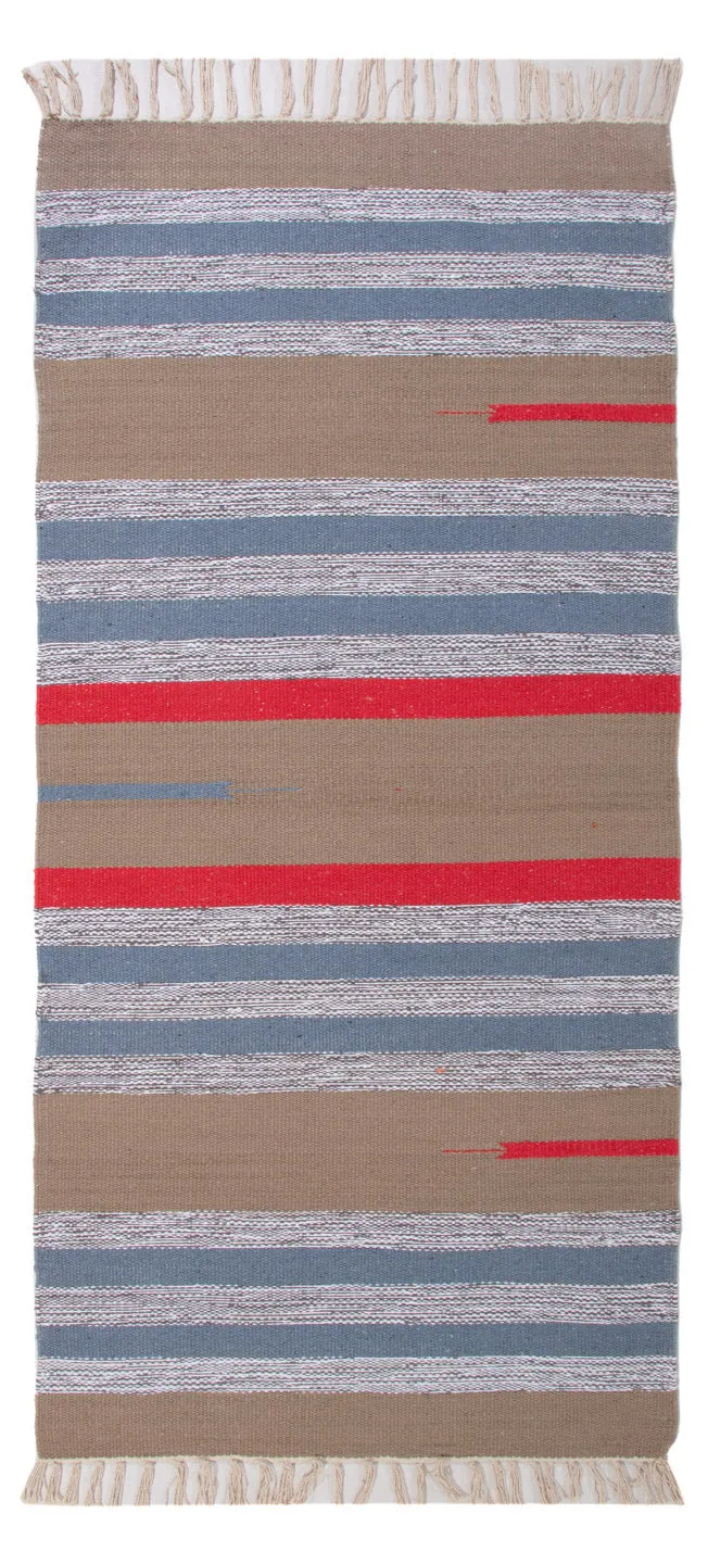Kelim Modern Teppich 70x150cm - mehrfarbig