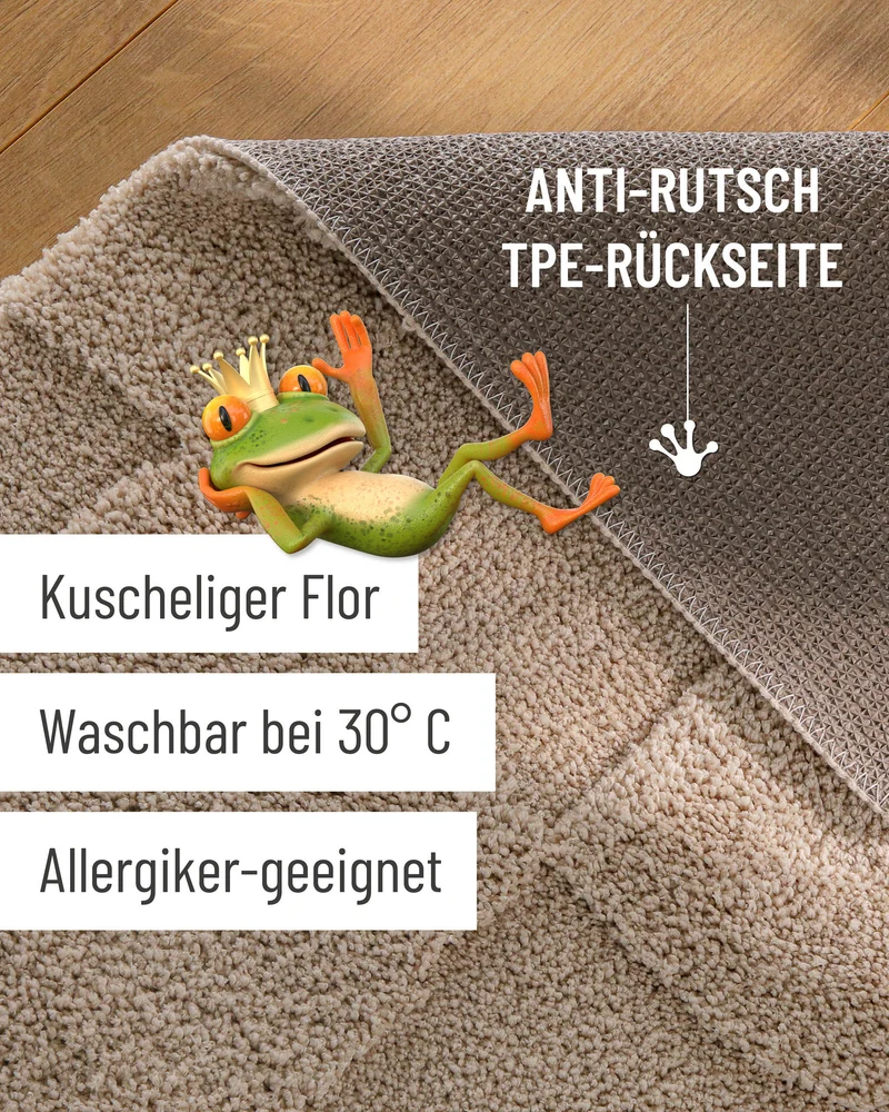 Badteppich Sand Beige "Davie" WECONhome