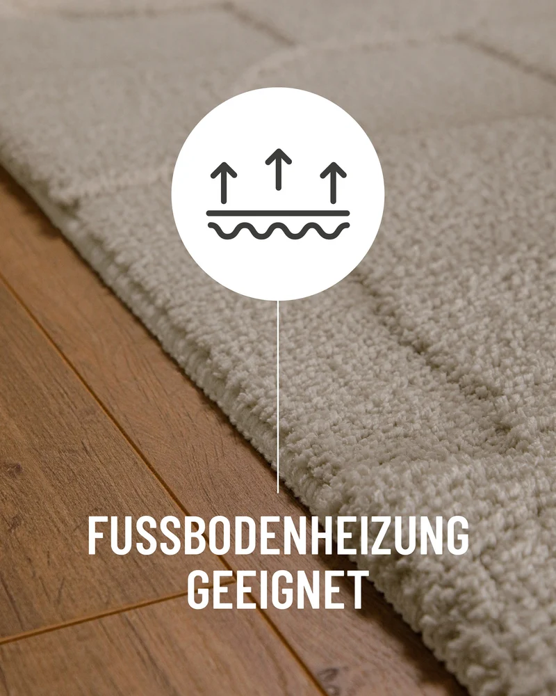 Badteppich Seiden Grau "Davie" WECONhome