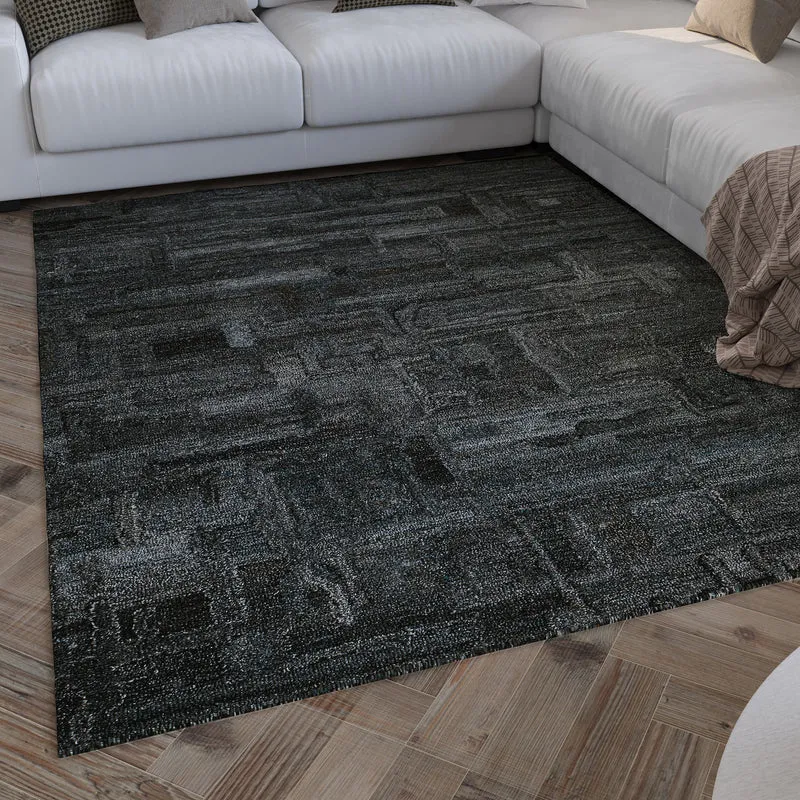 Kurzflor Teppich Blau Grau "Hamptons FORTYTWO" WECONhome