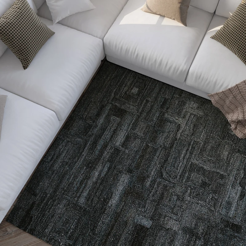 Kurzflor Teppich Blau Grau "Hamptons FORTYTWO" WECONhome