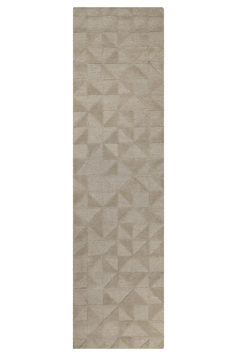 Kurzflor Teppich Sand Beige aus Schurwolle "Hamptons THIRTYSEVEN" WECONhome