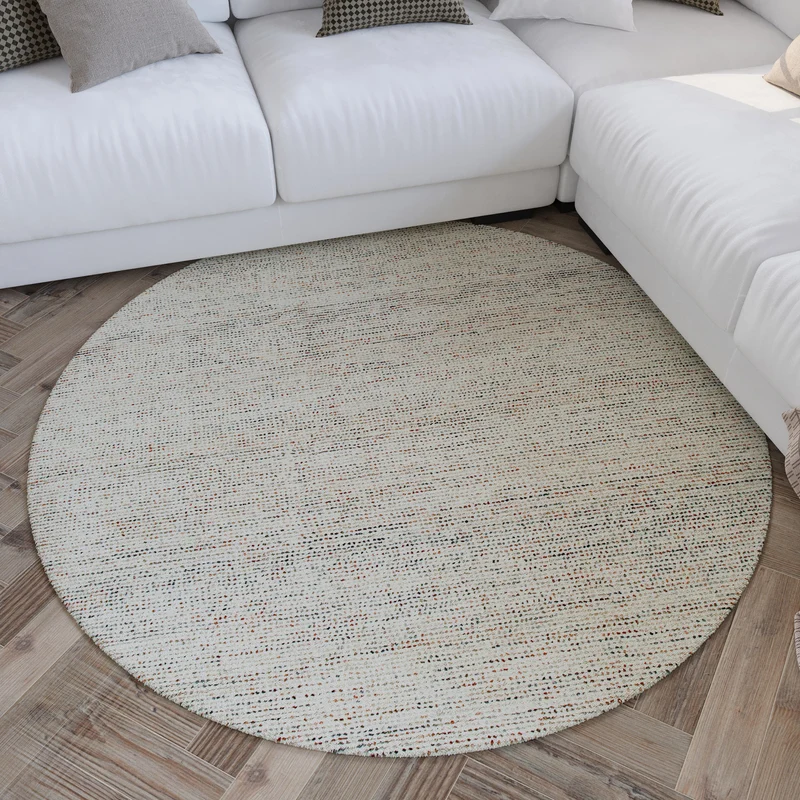 Kurzflor Teppich Rund Multi Pastell "Hamptons THIRTYTWO" WECONhome