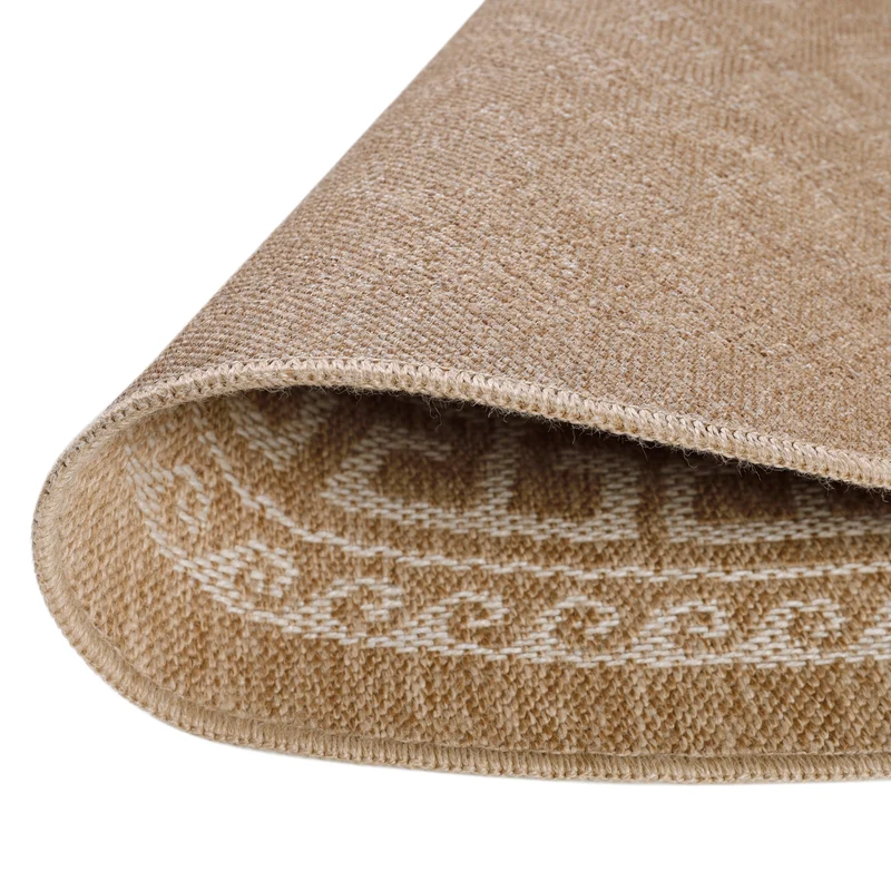 Carpettex Runder Outdoor Teppich Sisal Optik Jute Natur