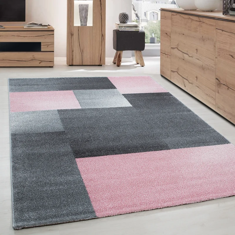 Carpettex Kurzflor Teppich Modernes Muster Pflegeleicht