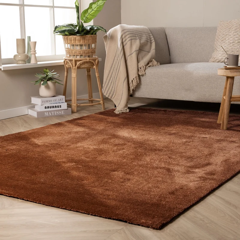 Waschbarer Teppich - Clean Kupfer