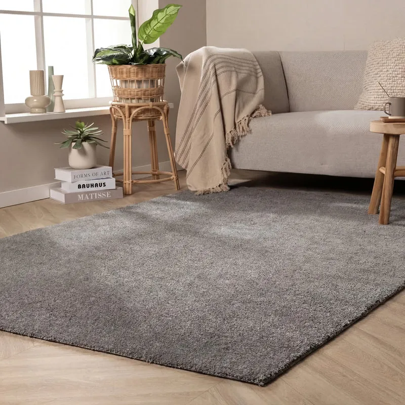 Waschbarer Teppich - Clean Dunkelgrau