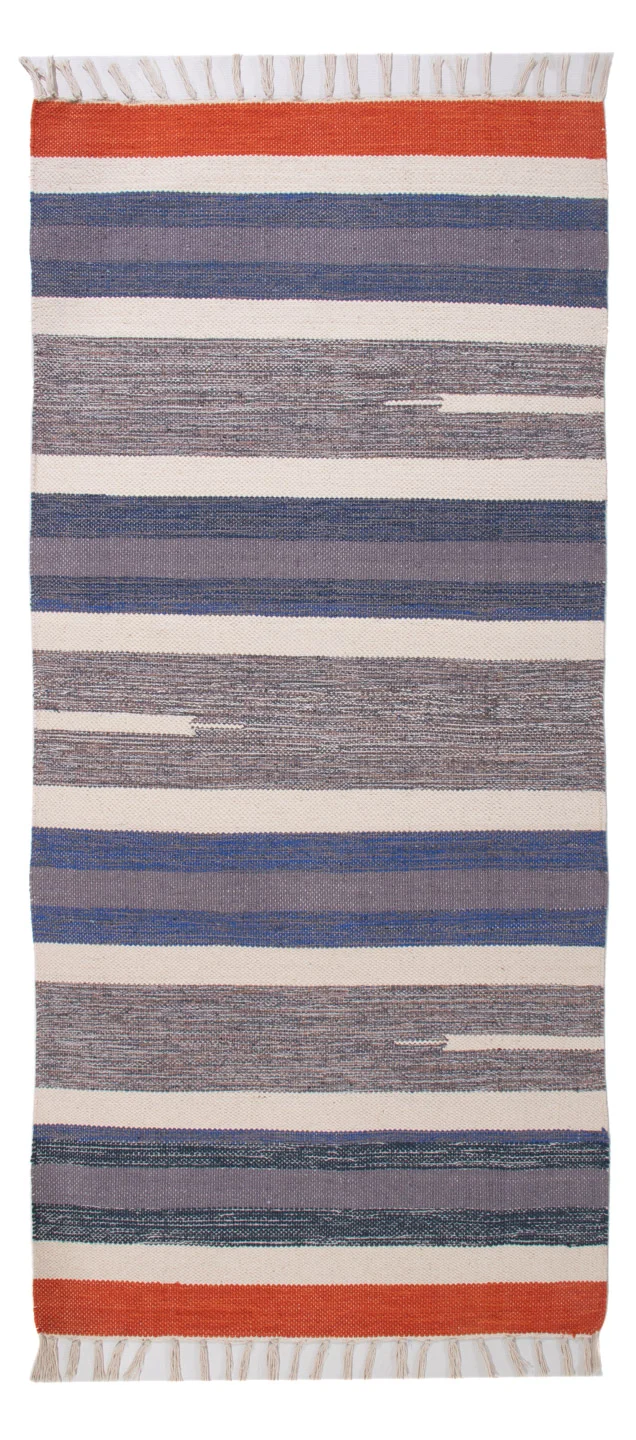 Kelim Modern Teppich 70x150cm - mehrfarbig