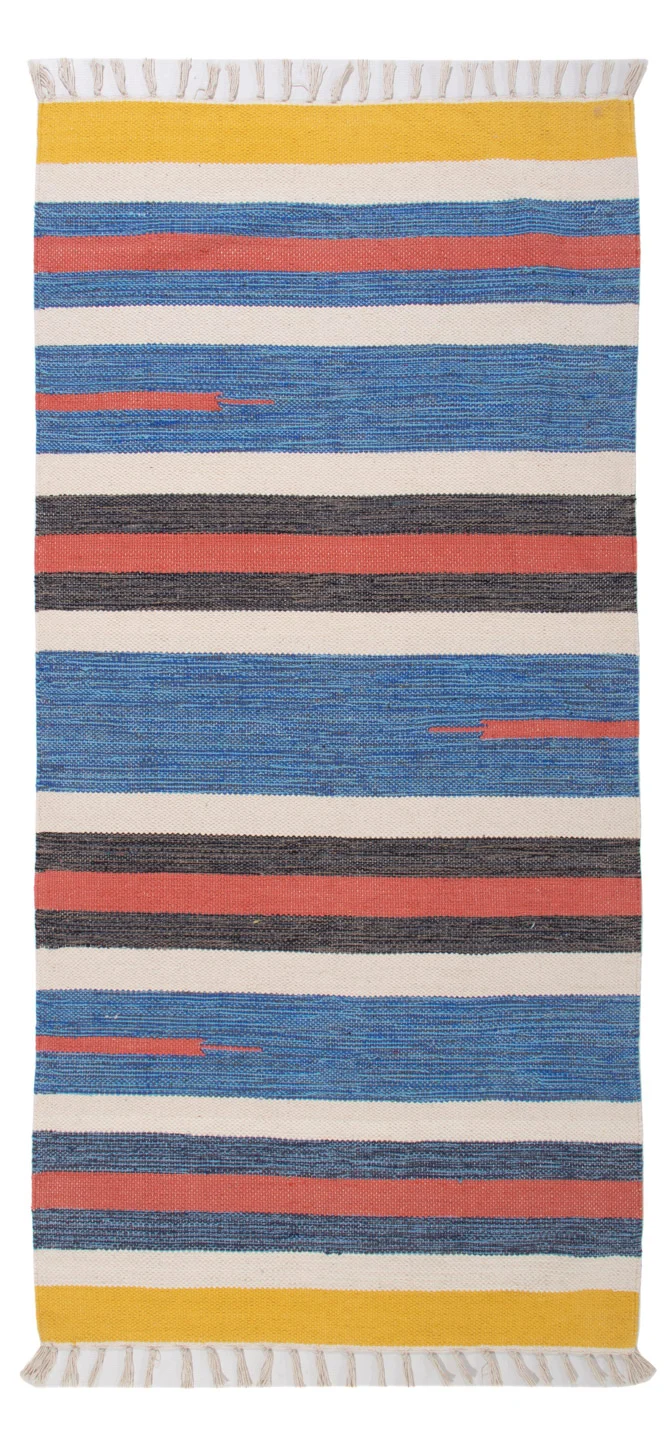 Kelim Modern Teppich 70x150cm - mehrfarbig