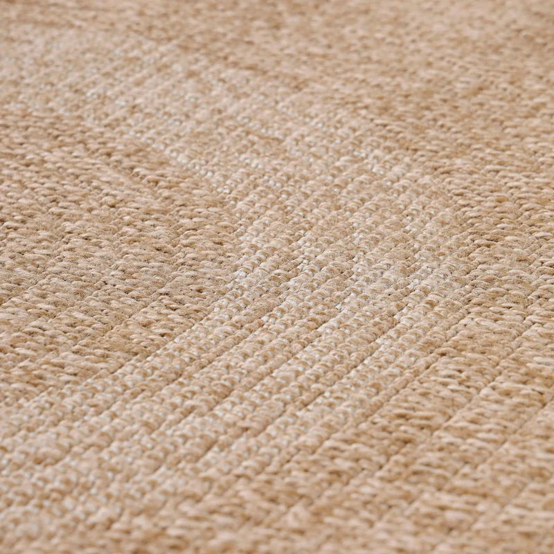 Carpettex Runder Outdoor Teppich Sisal Optik Jute Natur
